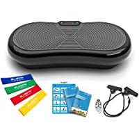 Bluefin Fitness Plataforma Vibratoria Ultra Slim | 5 Programas + 180 Niveles | Altavoces Bluetooth | Fácil de Guardar…